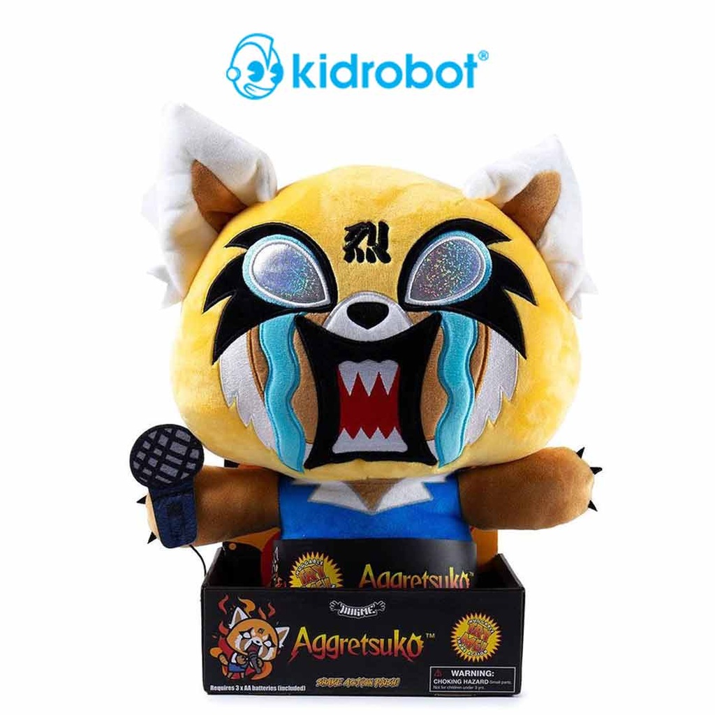 Kidrobot Aggretsuko Karaoke HugMe Shake-Action Plush