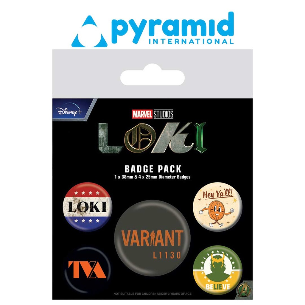 Pyramid - LOKI (TVA) BADGE PACK