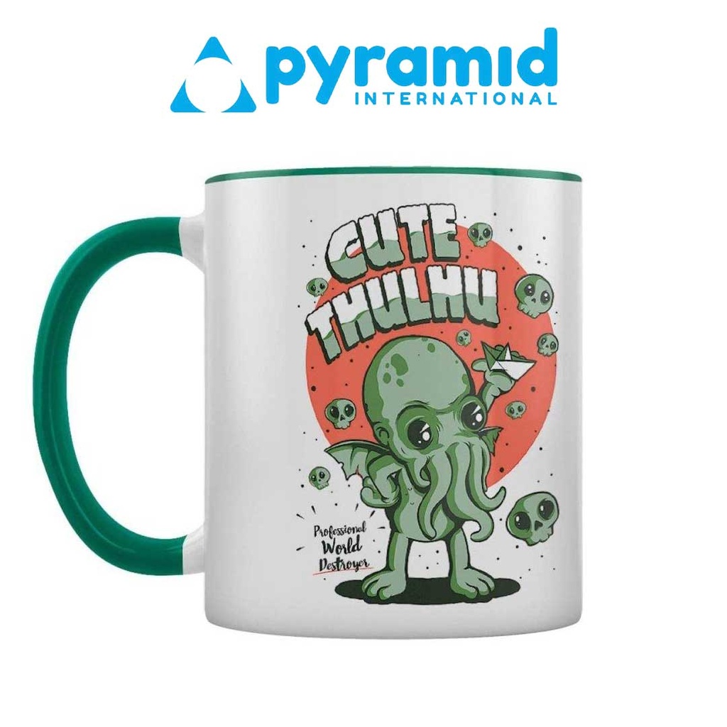 Pyramid - ILUSTRATA (CUTETHULHU) GREEN INNER C MUG