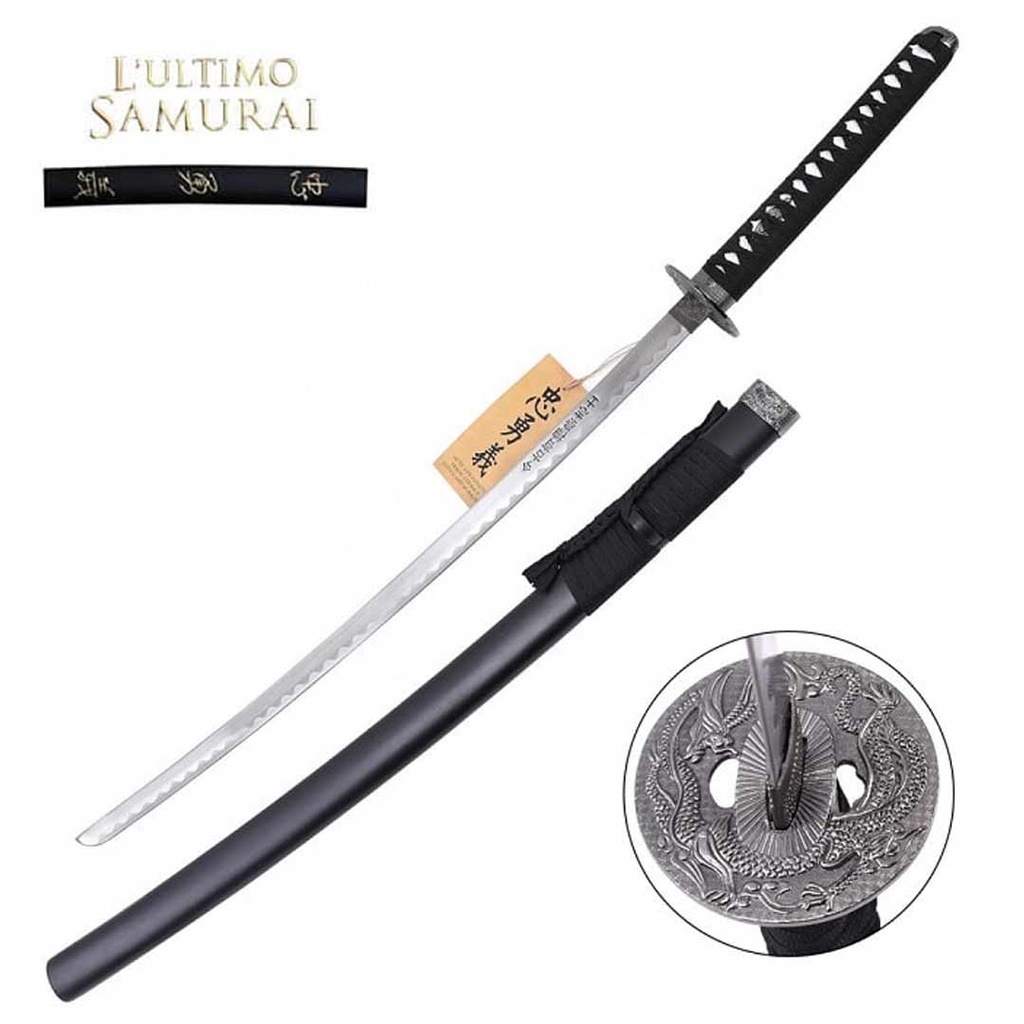 Katana Non Affilata L'Ultimo Samurai Nathan e Supporto Replica Sword