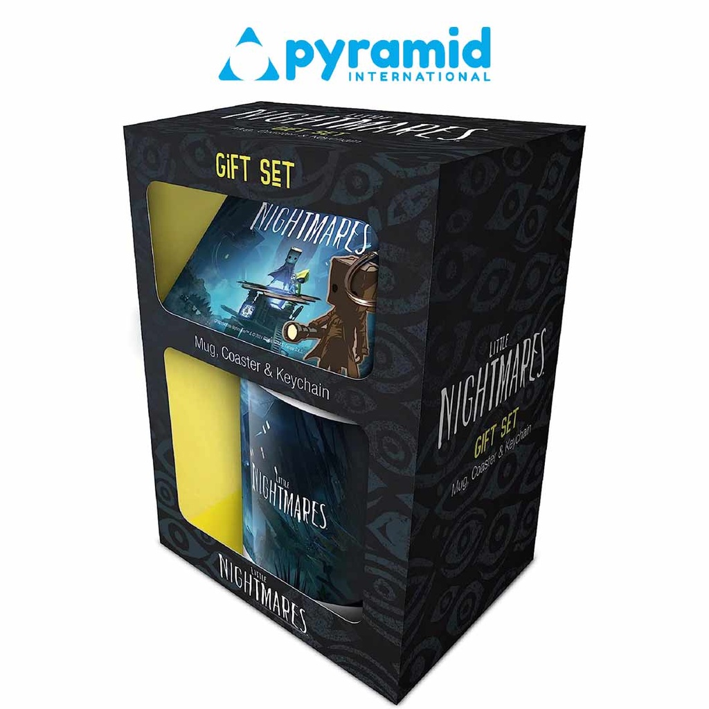 Pyramid- Little Nightmares Mono & Six- Mug Coaster & Keychain Gift Set of 3
