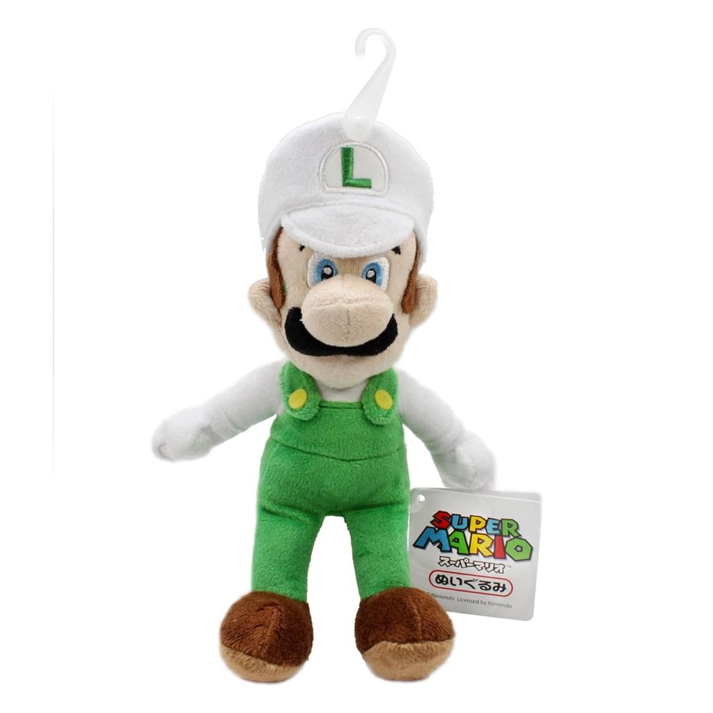San Ei -Super Mario Plush Fire Luigi Japanese Small