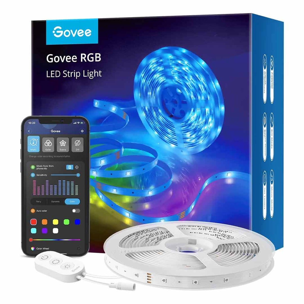 Govee Wi-Fi RGB LED Strip Lights (16.4ft × 2 Rolls)