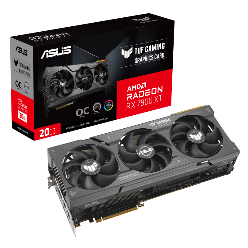 ASUS TUF Gaming Radeon RX 7900 XT OC Edition 20GB GDDR6 Graphic Card - Black