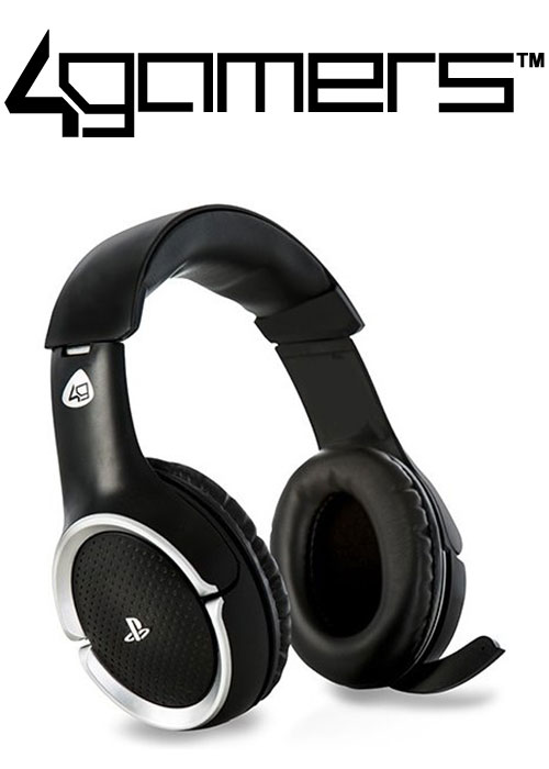 4Gamers PS4 PRO4-100 Wireless Stereo Headset - Black