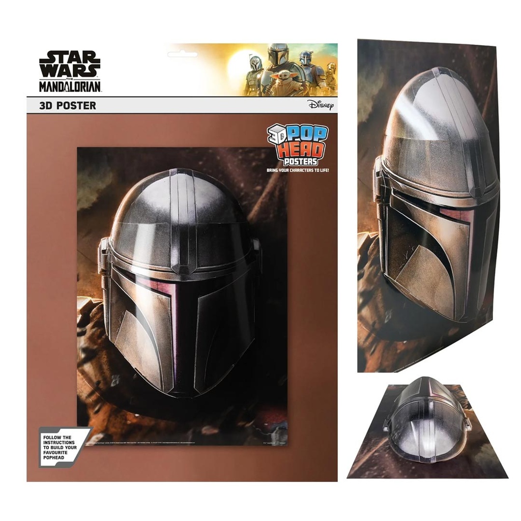 Pyramid-Mandalorian 3D Poster Popheads