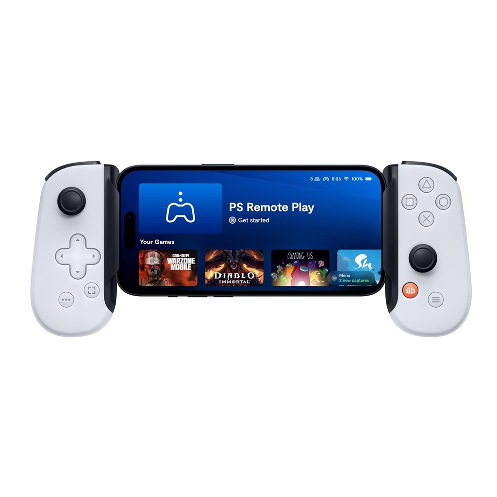 Backbone One Gen 2 PlayStation Edition-Mobile Gaming Controller for Android and iPhone 15 Series  - White