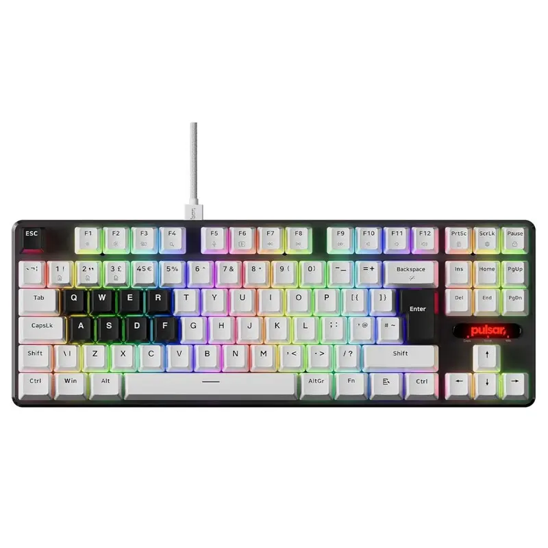 Pulsar PCMK 2 HE Magnetic Gaming Keyboard 87-Key ANSI White 