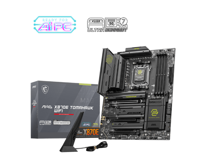 MSI MAG X870E TOMAHAWK Wi-Fi ATX DDR5 AMD Ryzen Gaming Motherboard