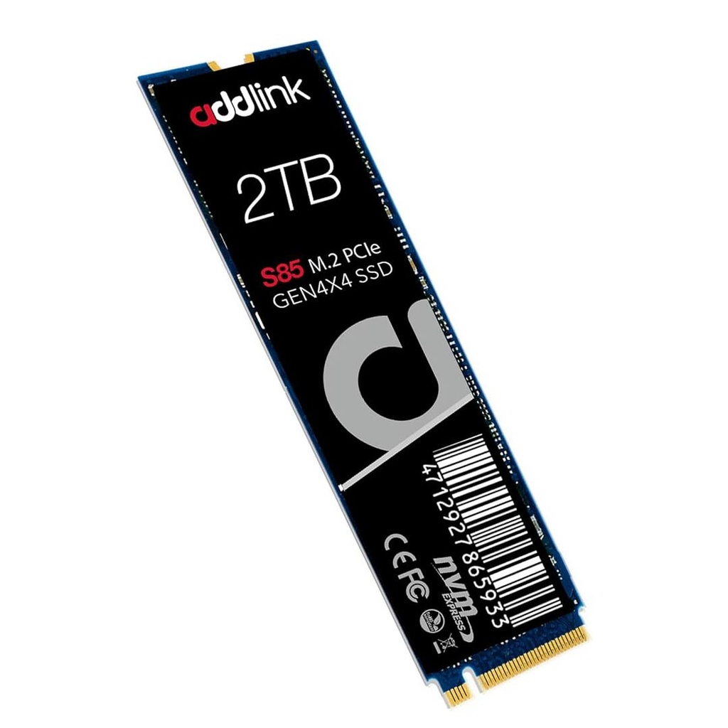 addlink SSD 2TB M.2 2280 PCIe GEN4X4 NVMe  ( Up to R:6000 , W:5700)
