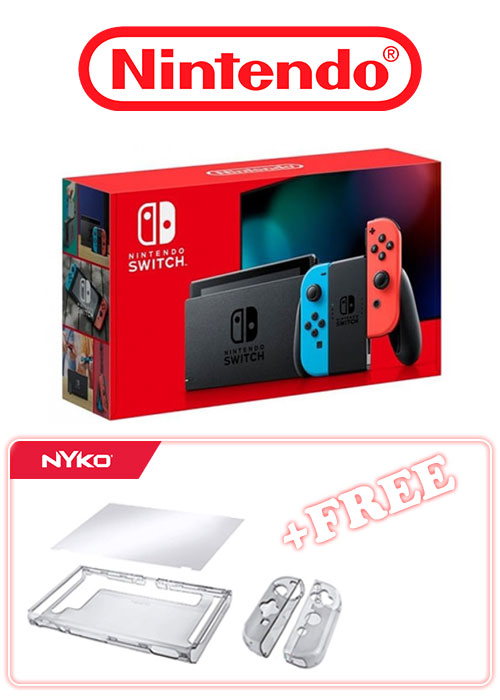 NS Console Neon Blue-Red (Extended Battery) + Free Gift