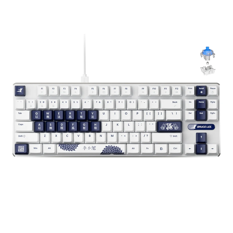 Pulsar PCMK 3 HE TKL Bruce Lee 85th ED Mechanical Gaming Keyboard ANSI