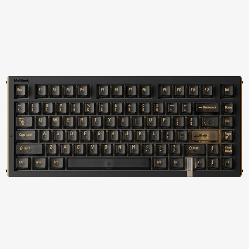 MelGeek REAL81 67Keys Wired Gaming Keyboard Sulfur Black