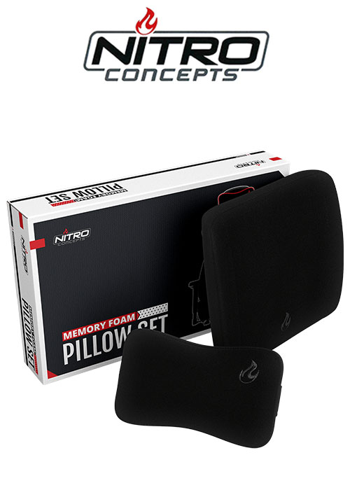 Nitro Concepts Memory Foam Pillow-Set black/black