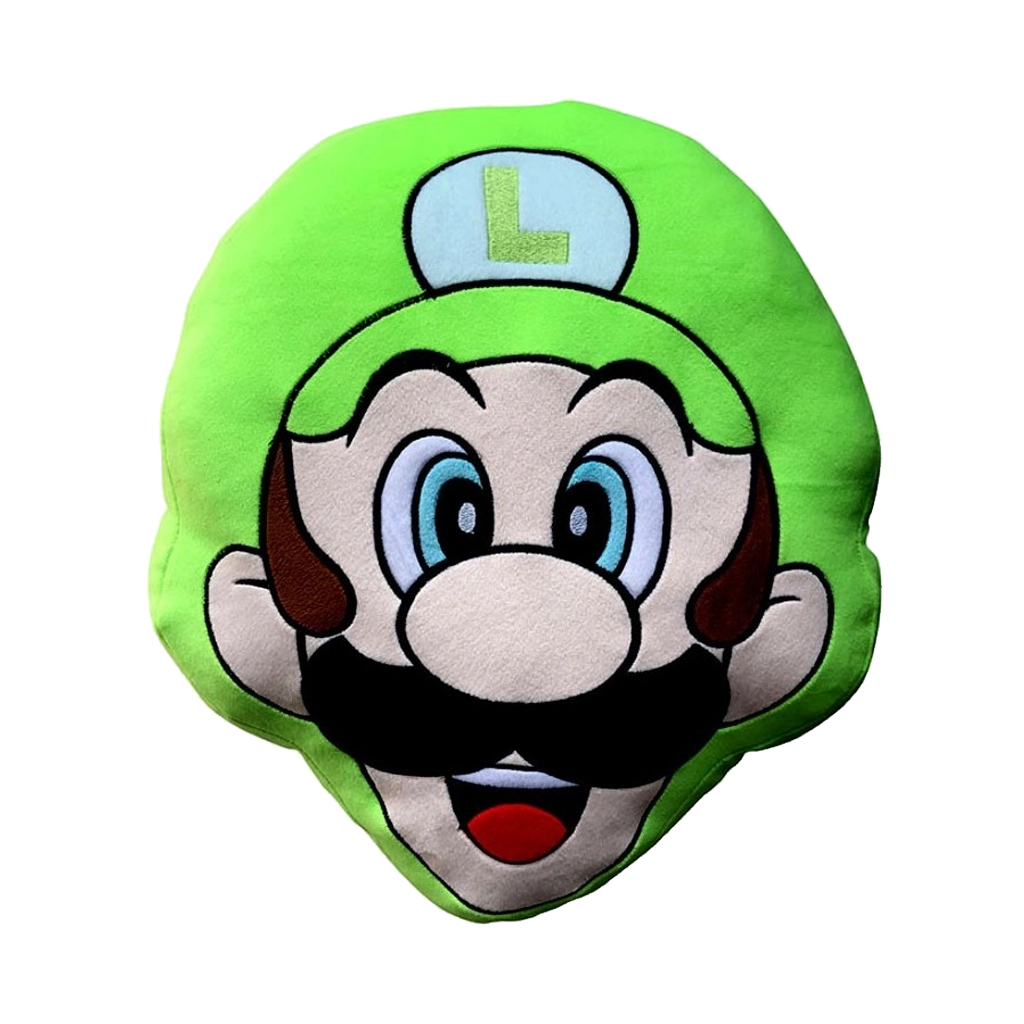 LYO Super Mario Luigi Happy Face 3D Cushion
