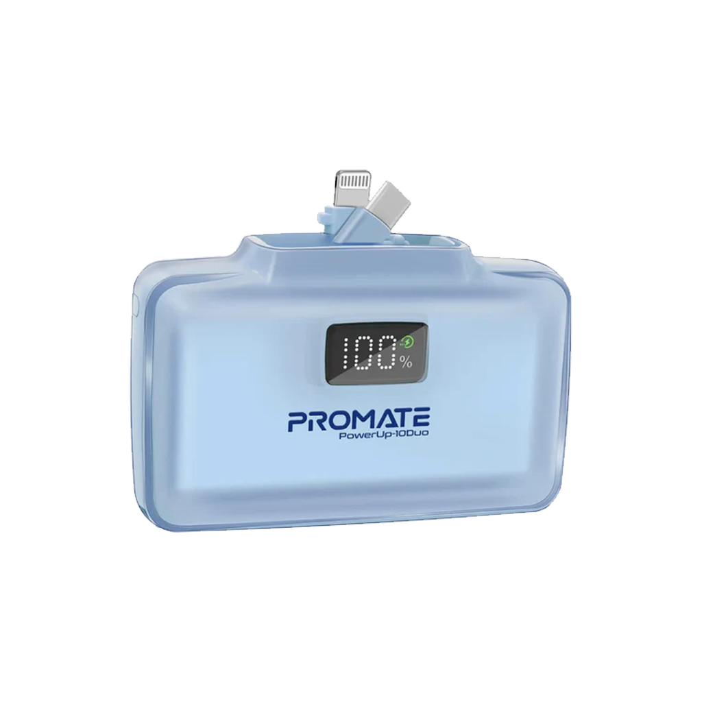 Promate 10000Mah Ultra-Compact Fast Charging Power Bank