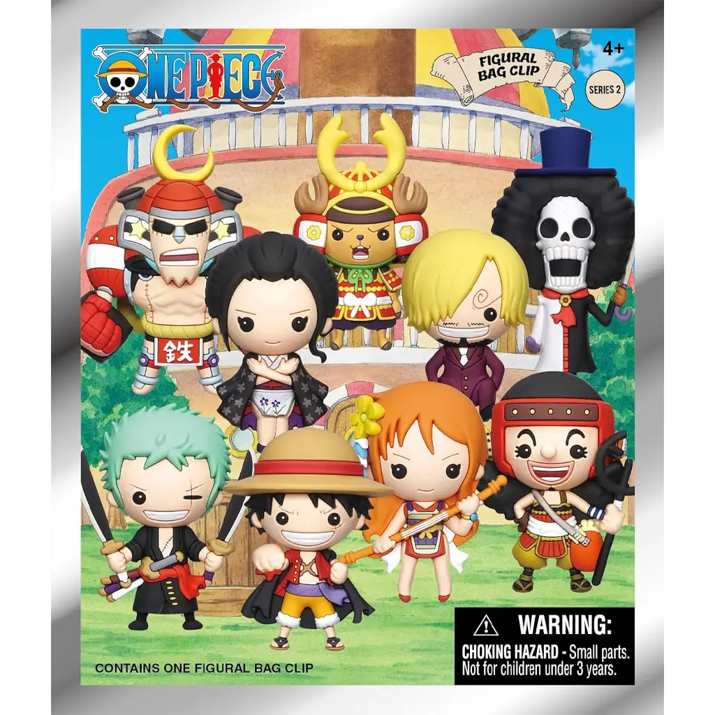 Monogram One Piece Netflix 3D Foam Bag Clip Series 2 