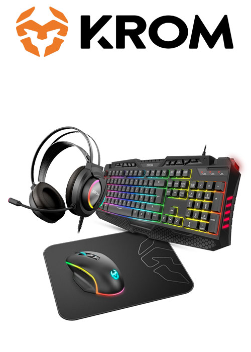 KROM KRITIC RGB Rainbow Gaming Kit