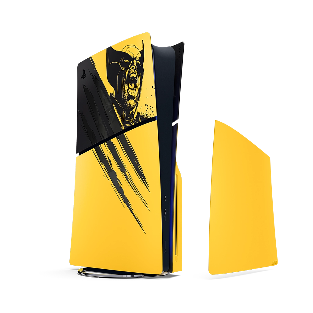 PS5 Slim Console Cover - Marvel’s Wolverine Battle Yellow LTD Edition