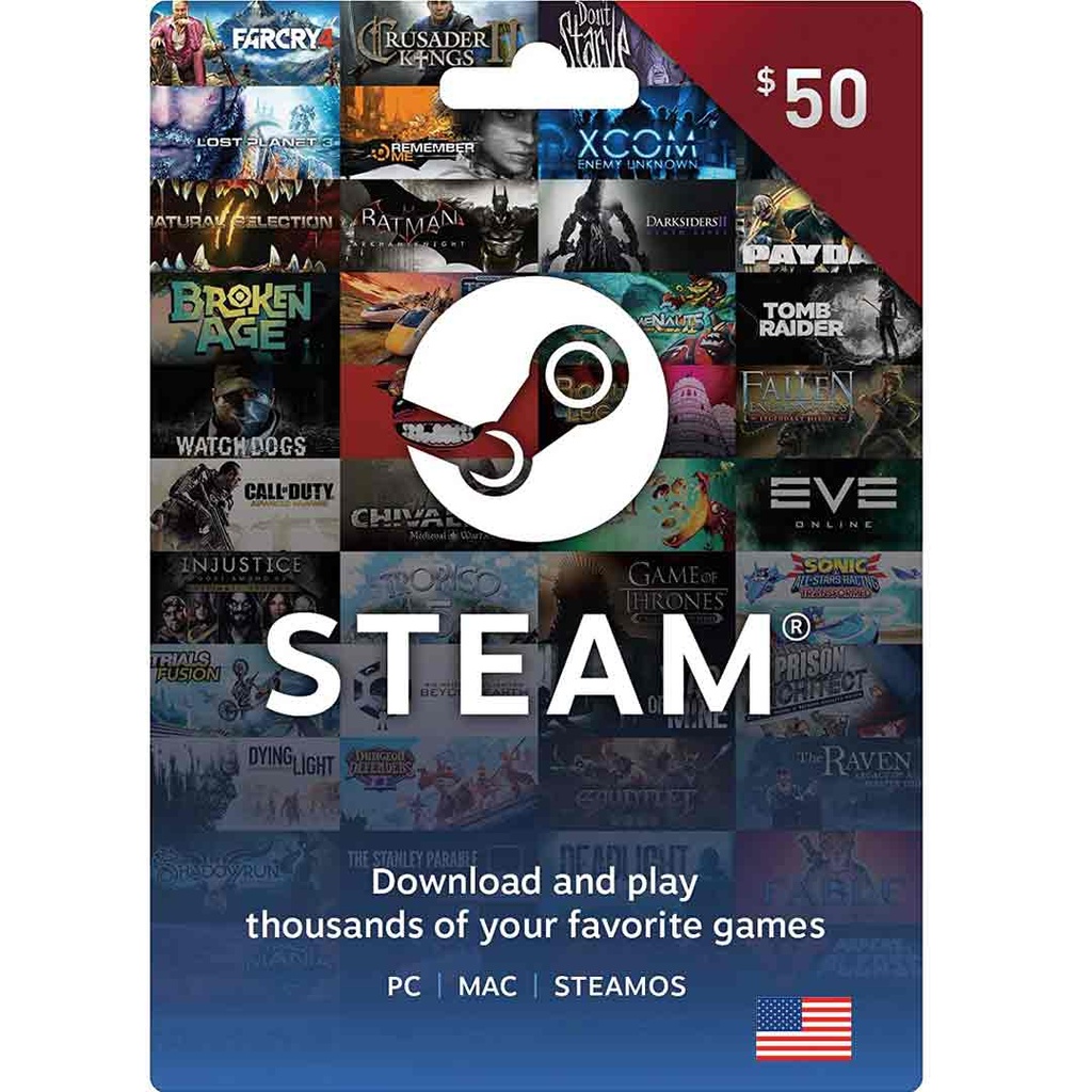 Steam Card: $50 USA [Digital Code]