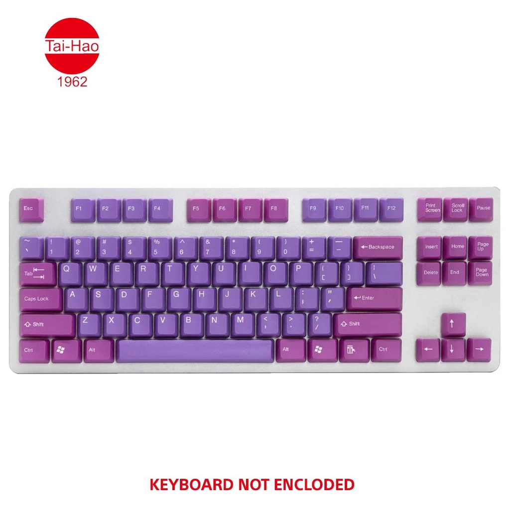 Tai-Hao 104-Keys ABS Double Shot -Keycap Set - Purple Mystery