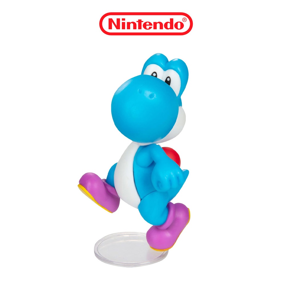 World of Nintendo 2.5 Inch Mini Figure - Light Blue Running Yoshi