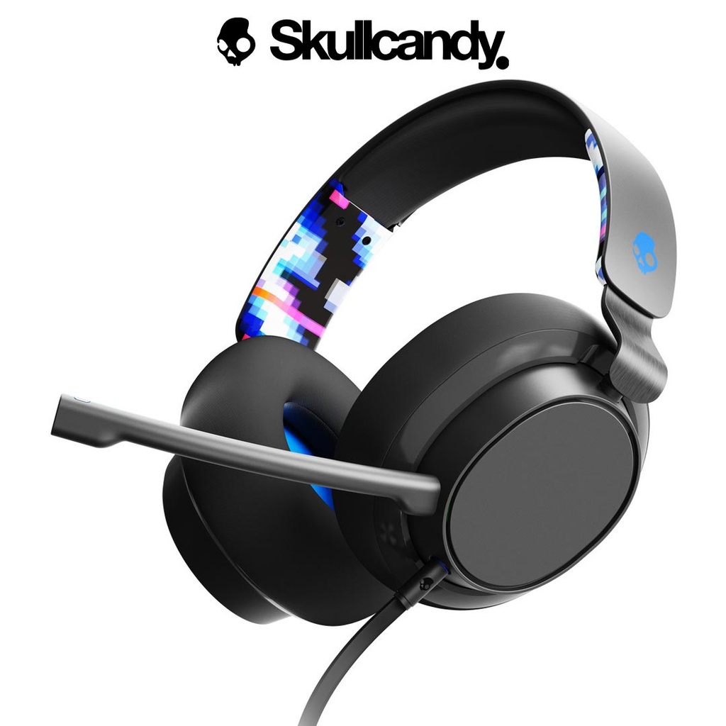 Skullcandy SLYR Multi-Format Wired Gaming Headset - Black and Blue DigiHype