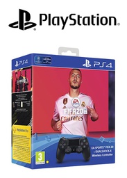 [S414498] PS4 DS4 Controller Black + FIFA 20 Bundle 