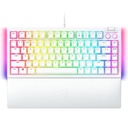 Razer Blackwidow V4 75% Hot-Swappable Chroma RGB Mechanical Wired Gaming Keyboard White