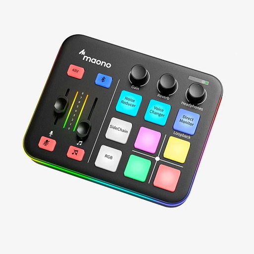[695674] Maonocaster G1NEO Audio Mixer For Game Streamer – Black