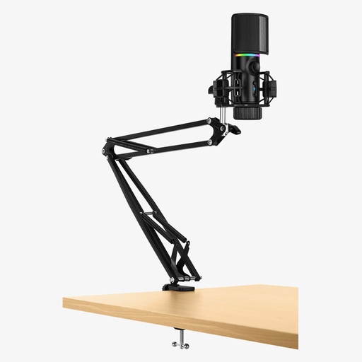 [695764] Streamplify Microphone with Mounting Arm and Pop Filter RGB-Black