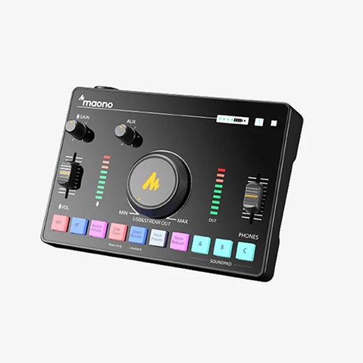 [697066] Maonocaster AMC2 NEO One-Stop Streaming Audio Mixer & Sound Card Black
