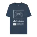 Difuzed PlayStation Controller Navy Men's Short Sleeved T-shirt - S