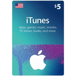 [677291] iTunes gift card 5$ US Account [Digital Code]