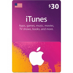 [677296] iTunes gift card 30$ US Account [Digital Code]