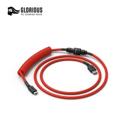 [678379] Glorious Coiled Keyboard Cable - Crimson Red
