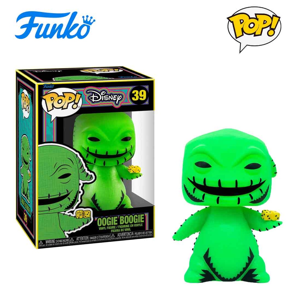 Funko - POP! Disney: The Nightmare Before Christmas (BLKLT) - Oogie