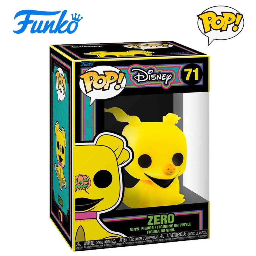Funko - POP! Disney: The Nightmare Before Christmas (BLKLT) - Zero