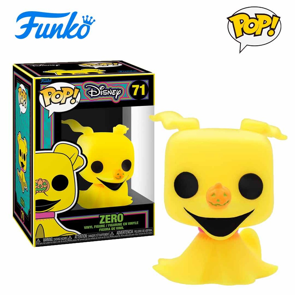 Funko - POP! Disney: The Nightmare Before Christmas (BLKLT) - Zero