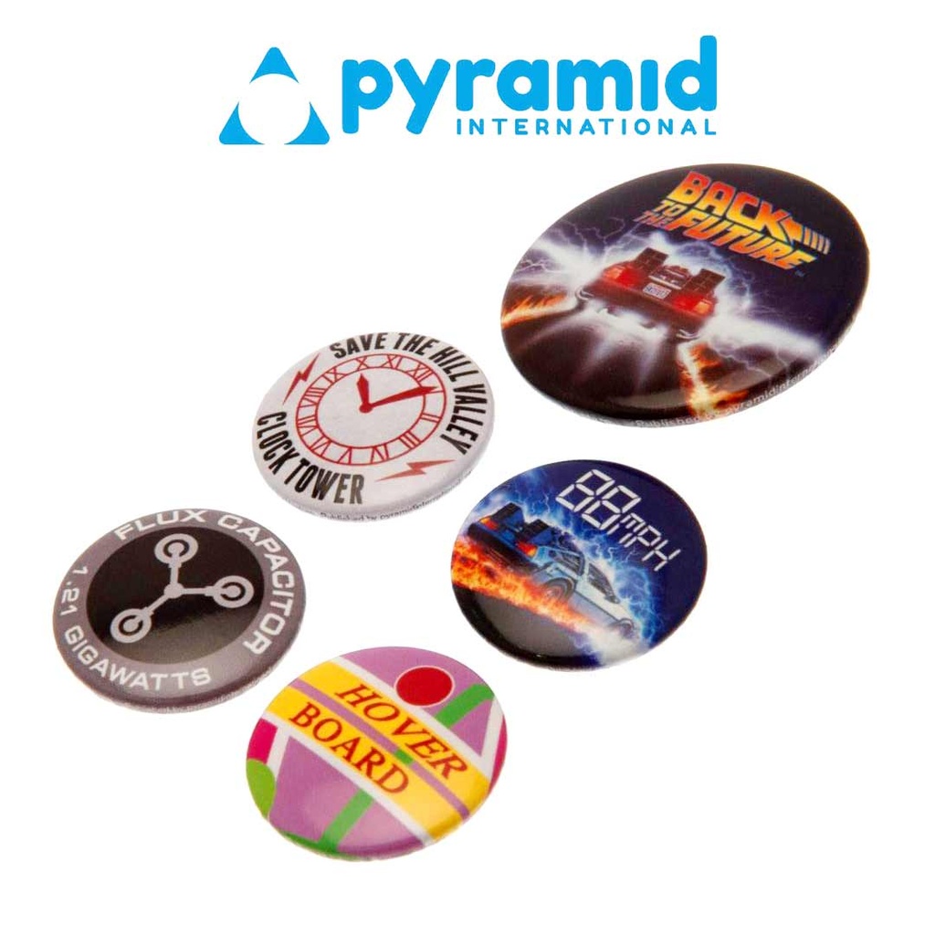 Pyramid - BACK TO THE FUTURE (DELOREAN) BADGE PACK