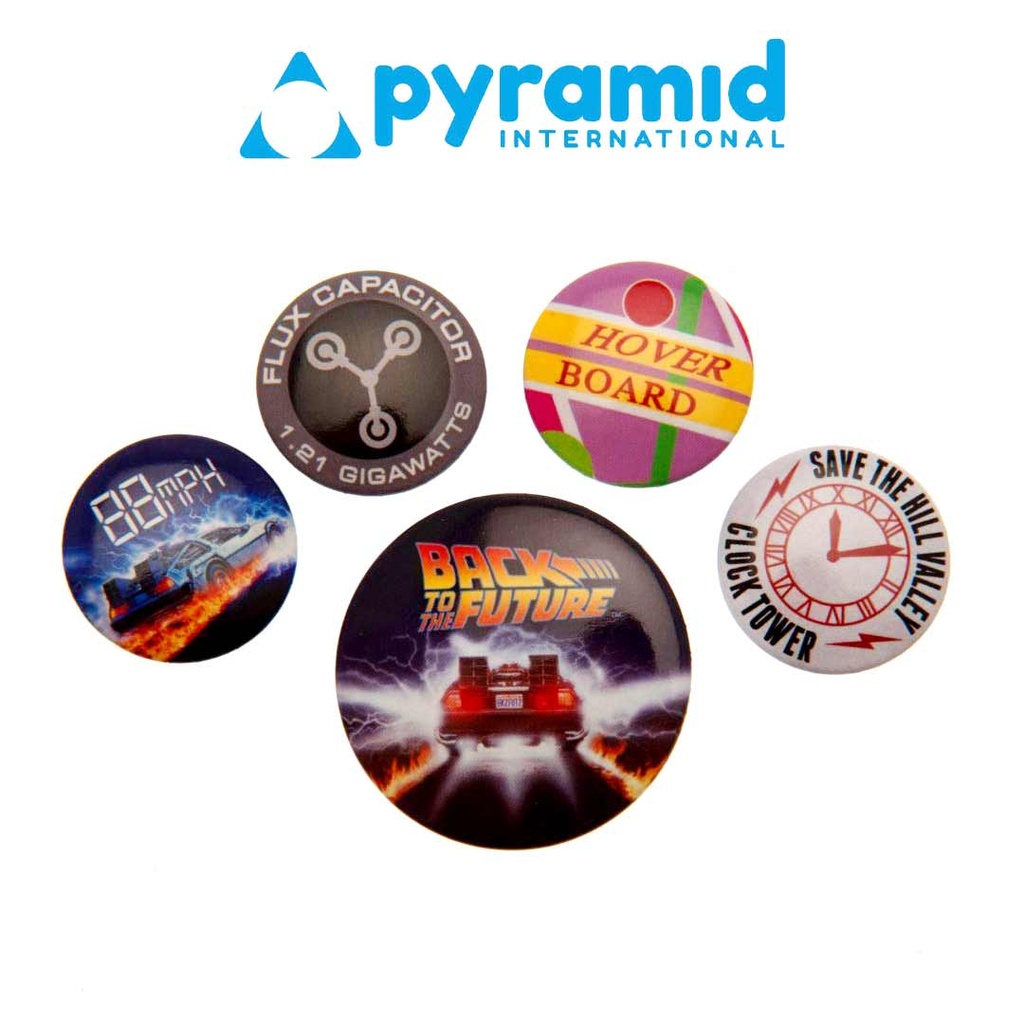 Pyramid - BACK TO THE FUTURE (DELOREAN) BADGE PACK