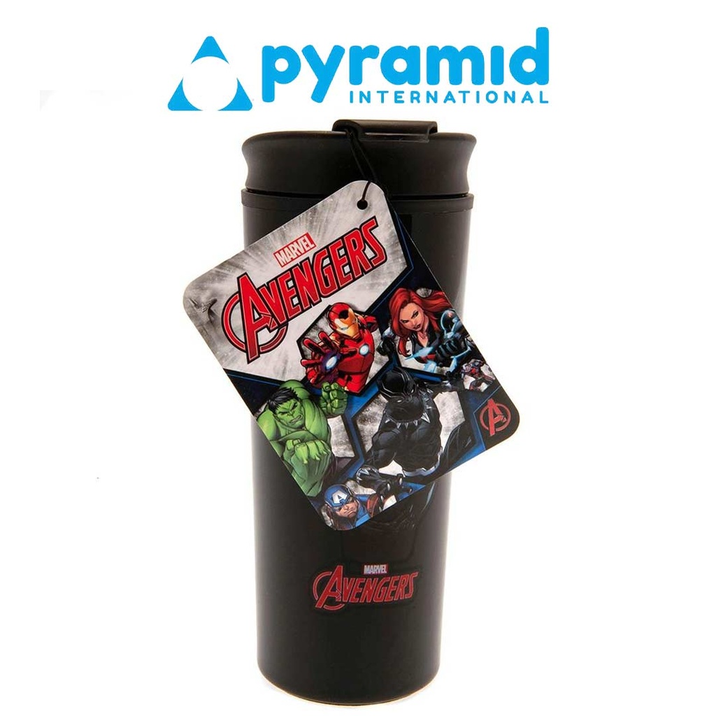 Pyramid - BLACK PANTHER  (WARRIOR KING) METAL TRAVEL MUG