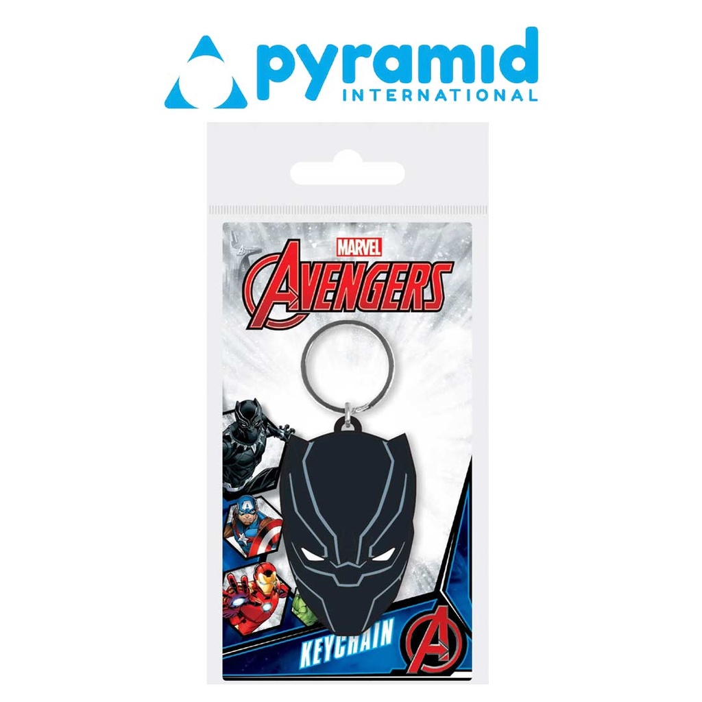 Pyramid - BLACK PANTHER RUBBER KEYCHAIN