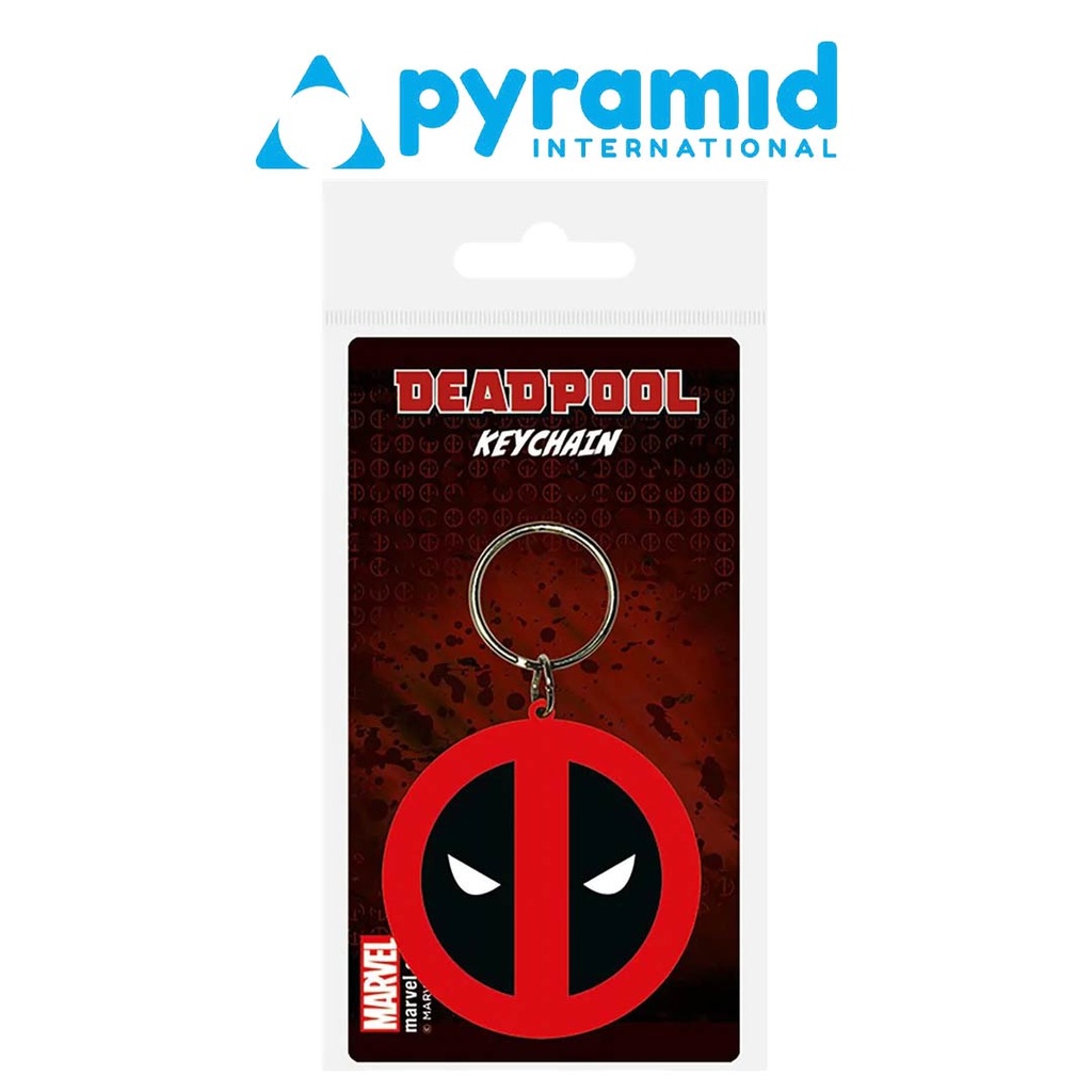 Pyramid - DEADPOOL (SYMBOL)  RUBBER KEYCHAIN