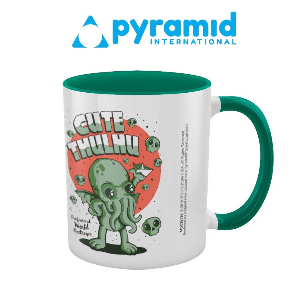 Pyramid - ILUSTRATA (CUTETHULHU) GREEN INNER C MUG