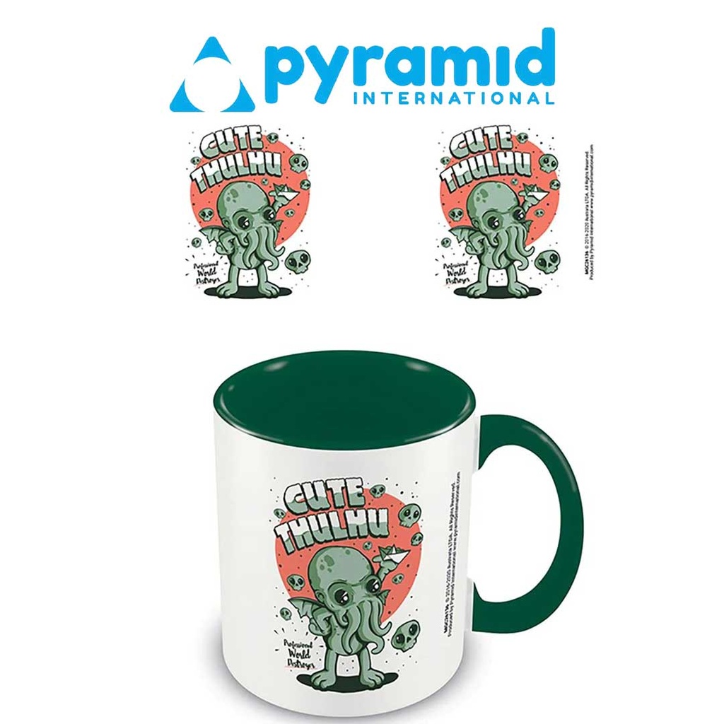 Pyramid - ILUSTRATA (CUTETHULHU) GREEN INNER C MUG
