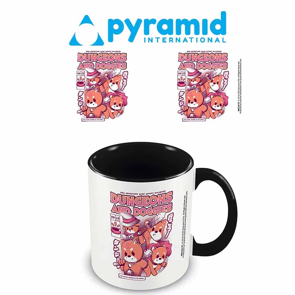 Pyramid - ILUSTRATA (DUNGEONS AND DOGGIES) BLACK INNER C MUG