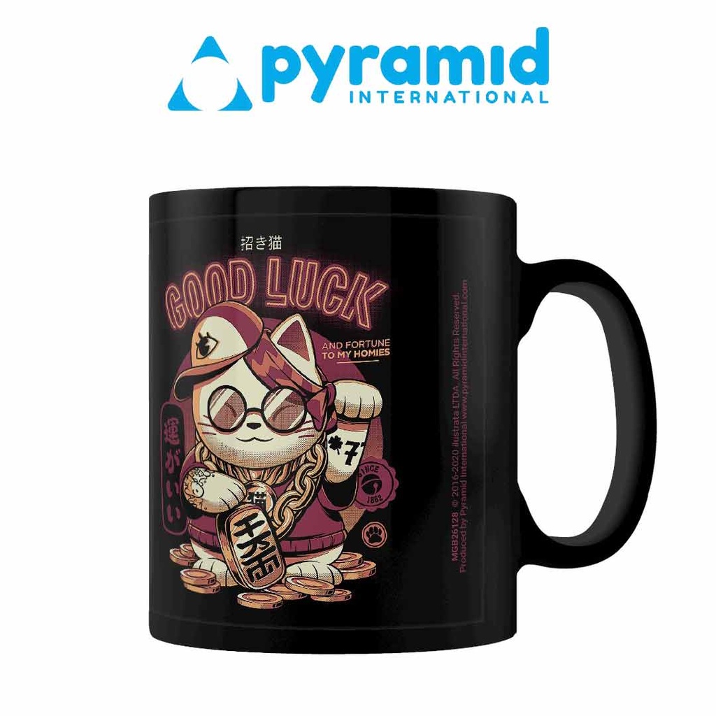 Pyramid - ILUSTRATA (LUCKY CAT) BLACK POD MUG
