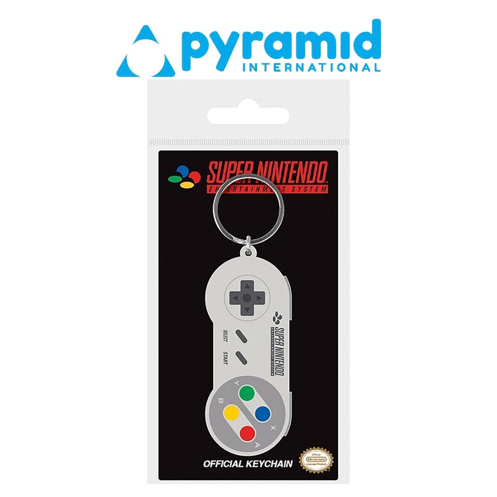 Pyramid - NINTENDO (SNES CONTROLLER) RUBBER KEYCHAIN