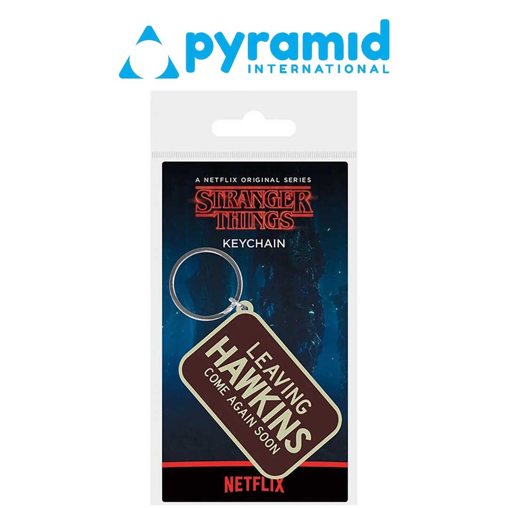 Pyramid - STRANGER THINGS (LEAVING HAWKINS) RUBBER KEYCHAIN